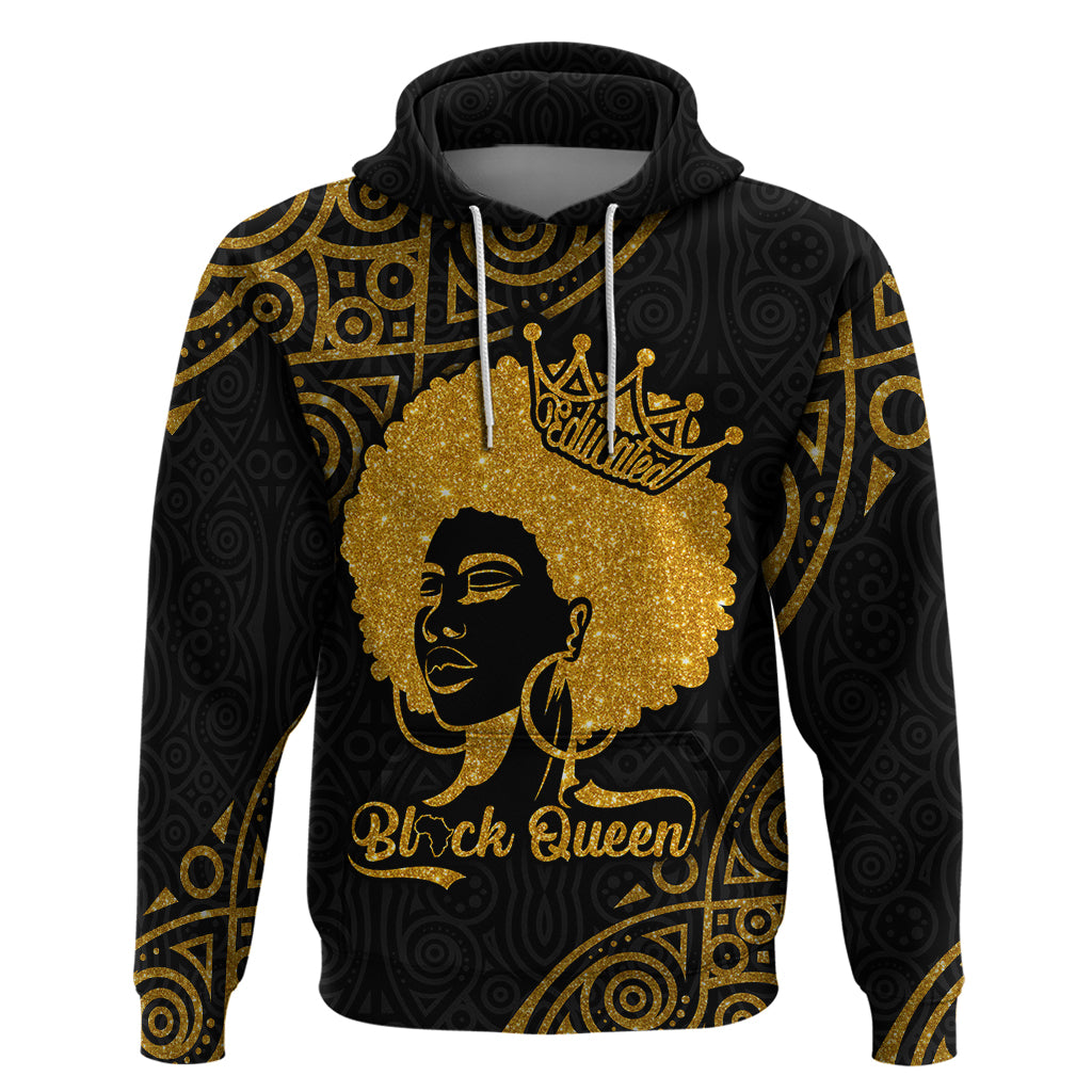 Educated Black Queen Hoodie African Women - Wonder Print Shop