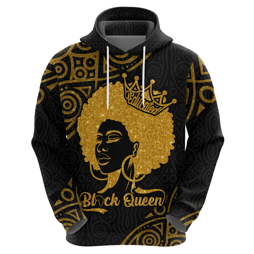 Educated Black Queen Hoodie African Women - Wonder Print Shop