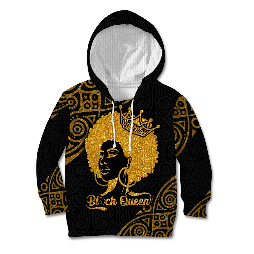 Educated Black Queen Kid Hoodie African Women - Wonder Print Shop