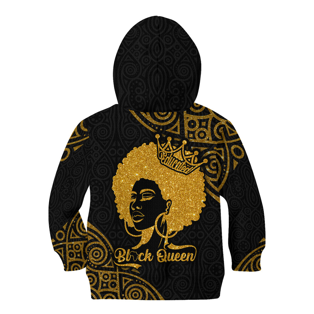 Educated Black Queen Kid Hoodie African Women - Wonder Print Shop