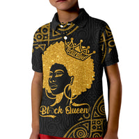 Educated Black Queen Kid Polo Shirt African Women - Wonder Print Shop