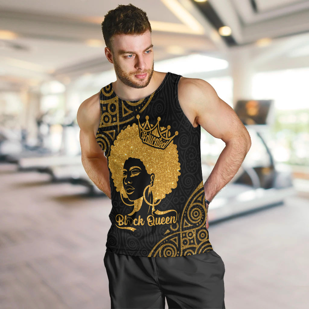 Educated Black Queen Men Tank Top African Women - Wonder Print Shop