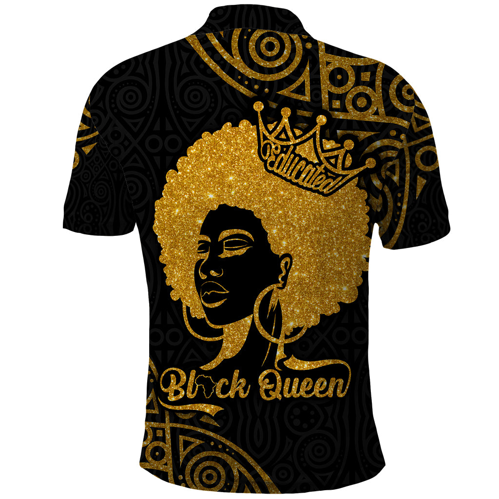 Educated Black Queen Polo Shirt African Women - Wonder Print Shop