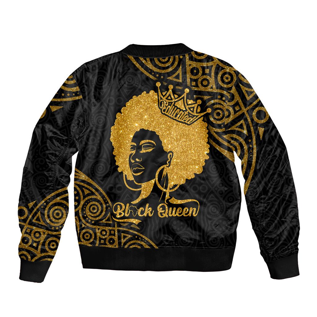 Educated Black Queen Sleeve Zip Bomber Jacket African Women - Wonder Print Shop