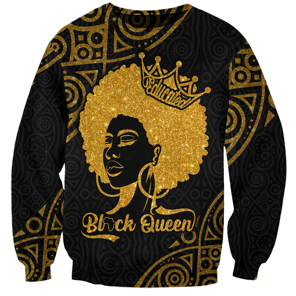 Educated Black Queen Sweatshirt African Women - Wonder Print Shop