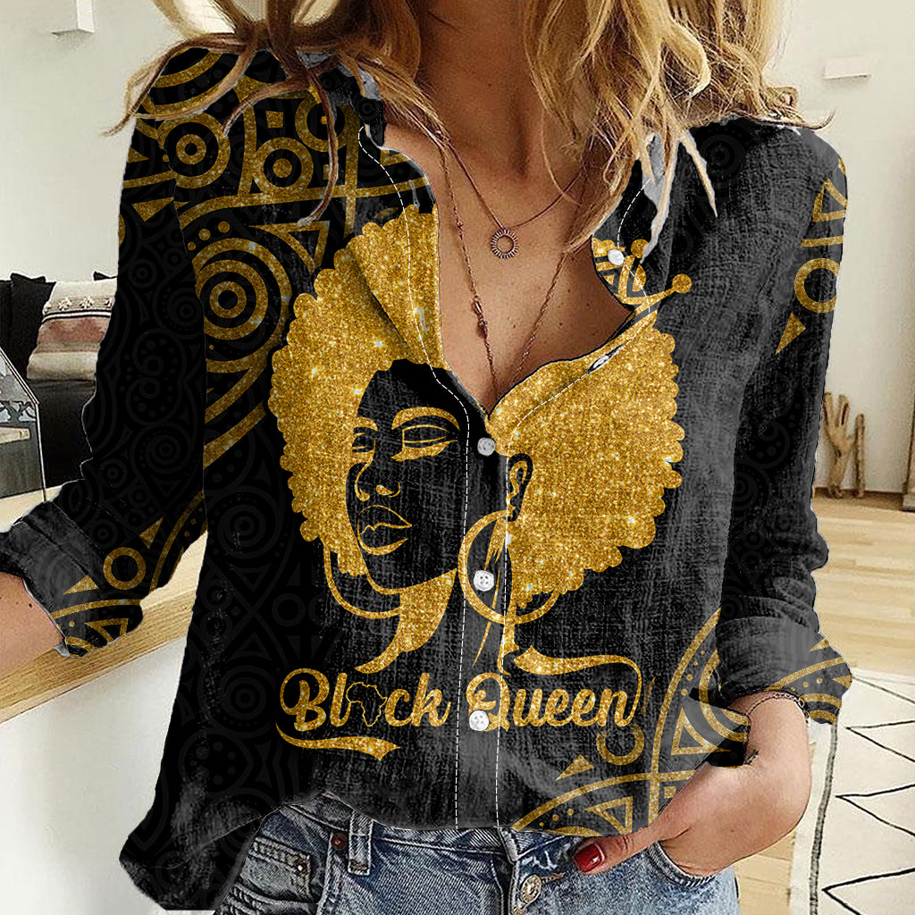 Educated Black Queen Women Casual Shirt African Women - Wonder Print Shop
