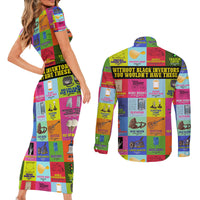 Black Inventions Couples Matching Short Sleeve Bodycon Dress and Long Sleeve Button Shirts African-American Inventors - Wonder Print Shop