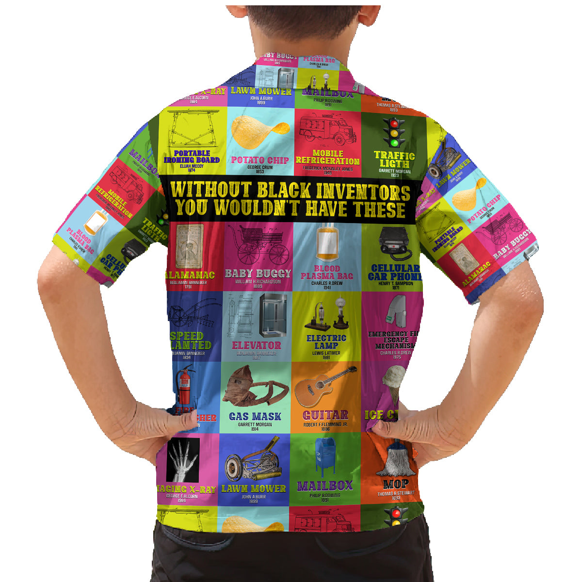 Black Inventions Family Matching Mermaid Dress and Hawaiian Shirt African-American Inventors - Wonder Print Shop