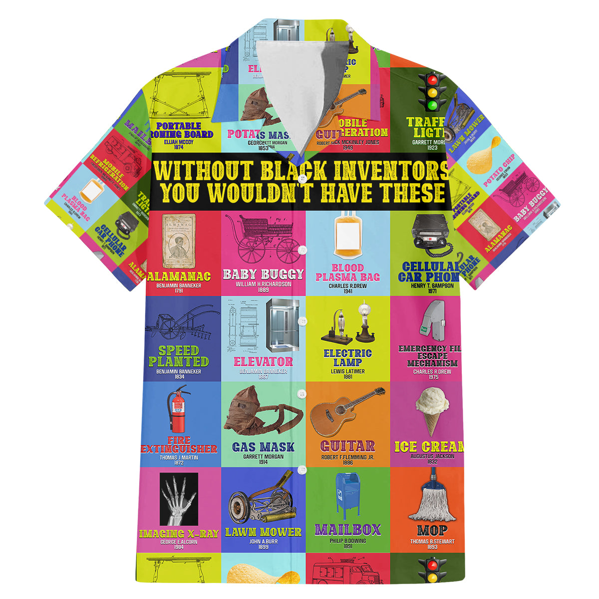 Black Inventions Family Matching Mermaid Dress and Hawaiian Shirt African-American Inventors - Wonder Print Shop