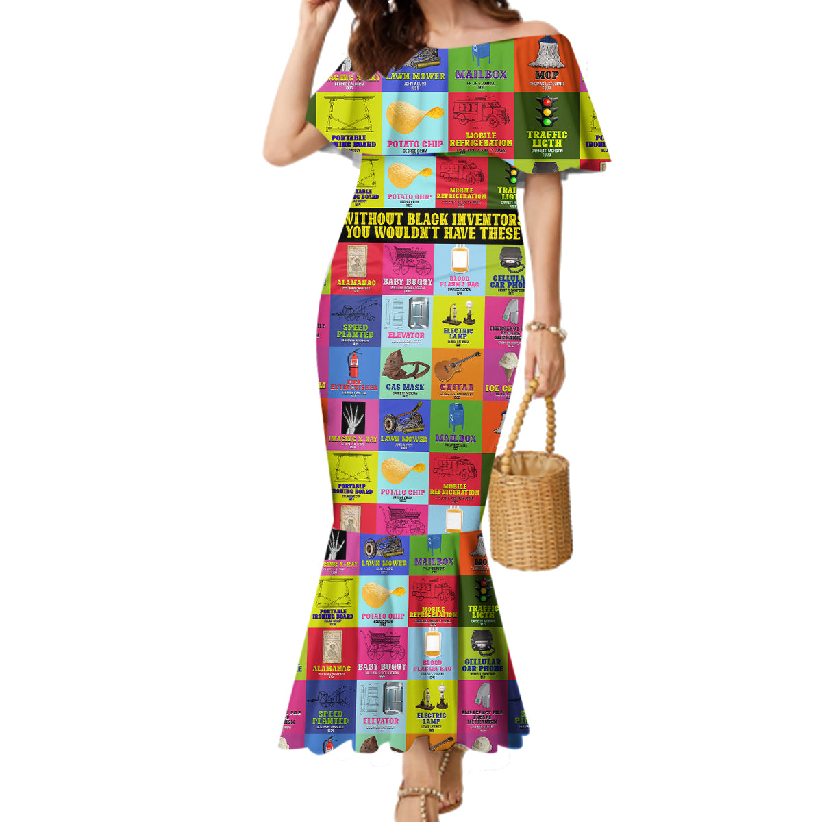 Black Inventions Family Matching Mermaid Dress and Hawaiian Shirt African-American Inventors - Wonder Print Shop