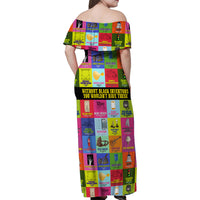 Black Inventions Family Matching Off Shoulder Maxi Dress and Hawaiian Shirt African-American Inventors - Wonder Print Shop