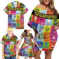 Black Inventions Family Matching Off Shoulder Short Dress and Hawaiian Shirt African-American Inventors - Wonder Print Shop