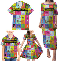 Black Inventions Family Matching Puletasi Dress and Hawaiian Shirt African-American Inventors - Wonder Print Shop