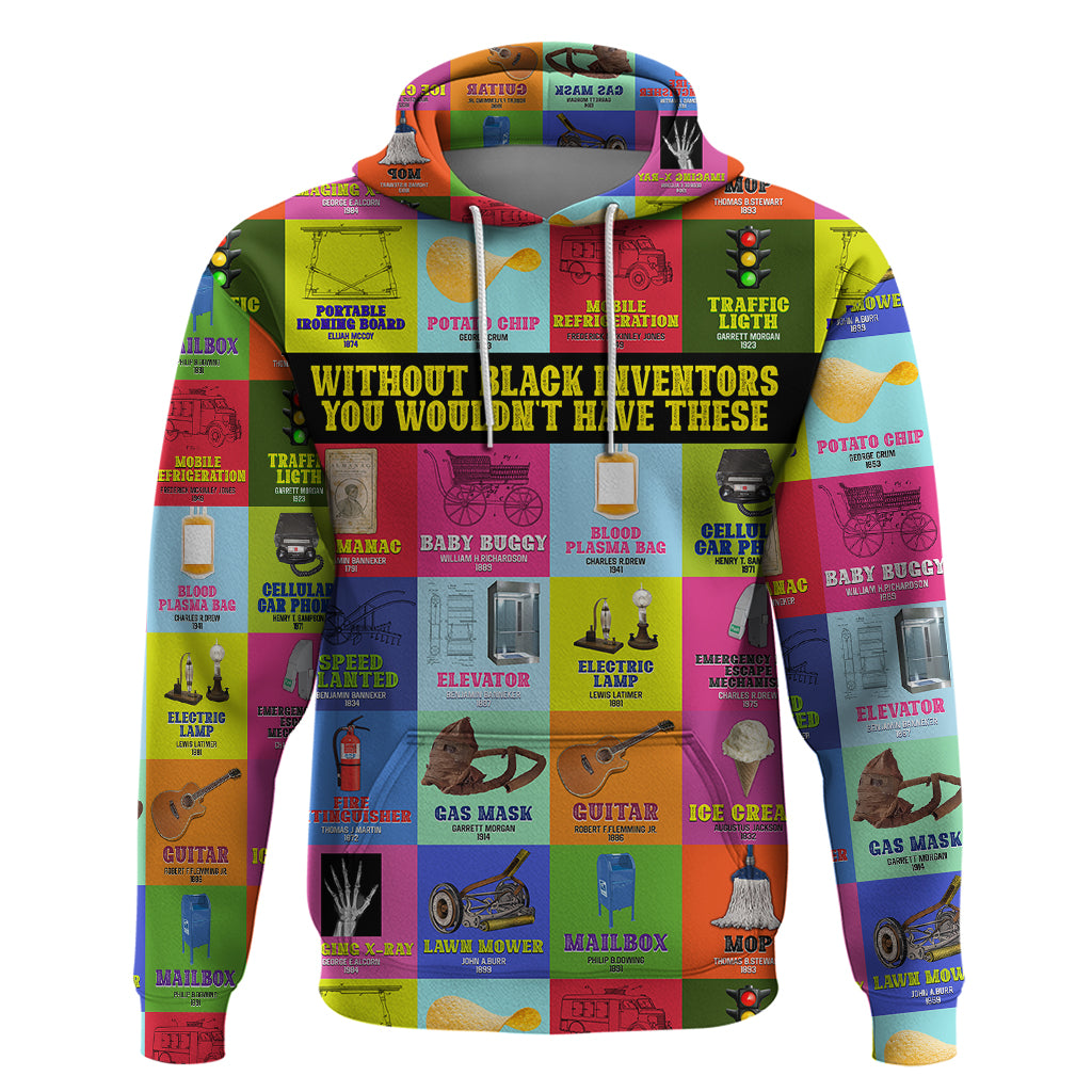 Black Inventions Hoodie African-American Inventors - Wonder Print Shop