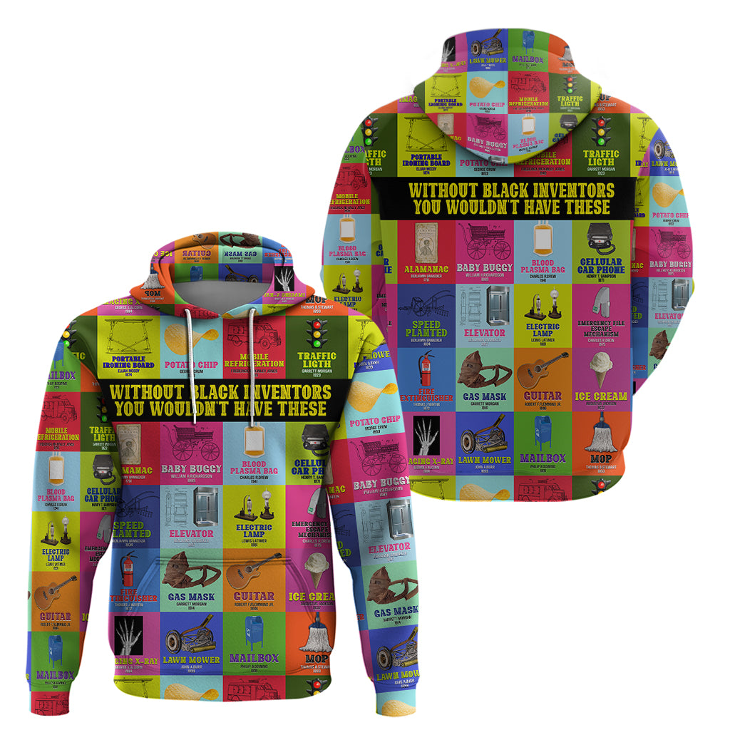 Black Inventions Hoodie African-American Inventors - Wonder Print Shop
