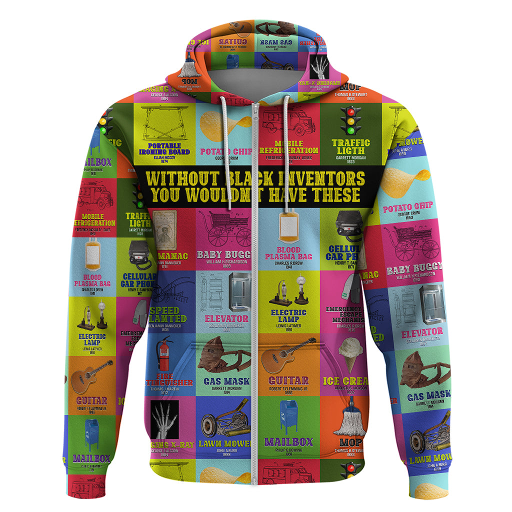 Black Inventions Hoodie African-American Inventors - Wonder Print Shop