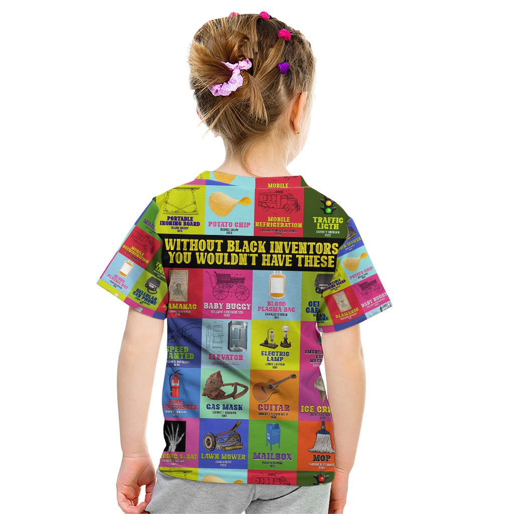 Black Inventions Kid T Shirt African-American Inventors - Wonder Print Shop