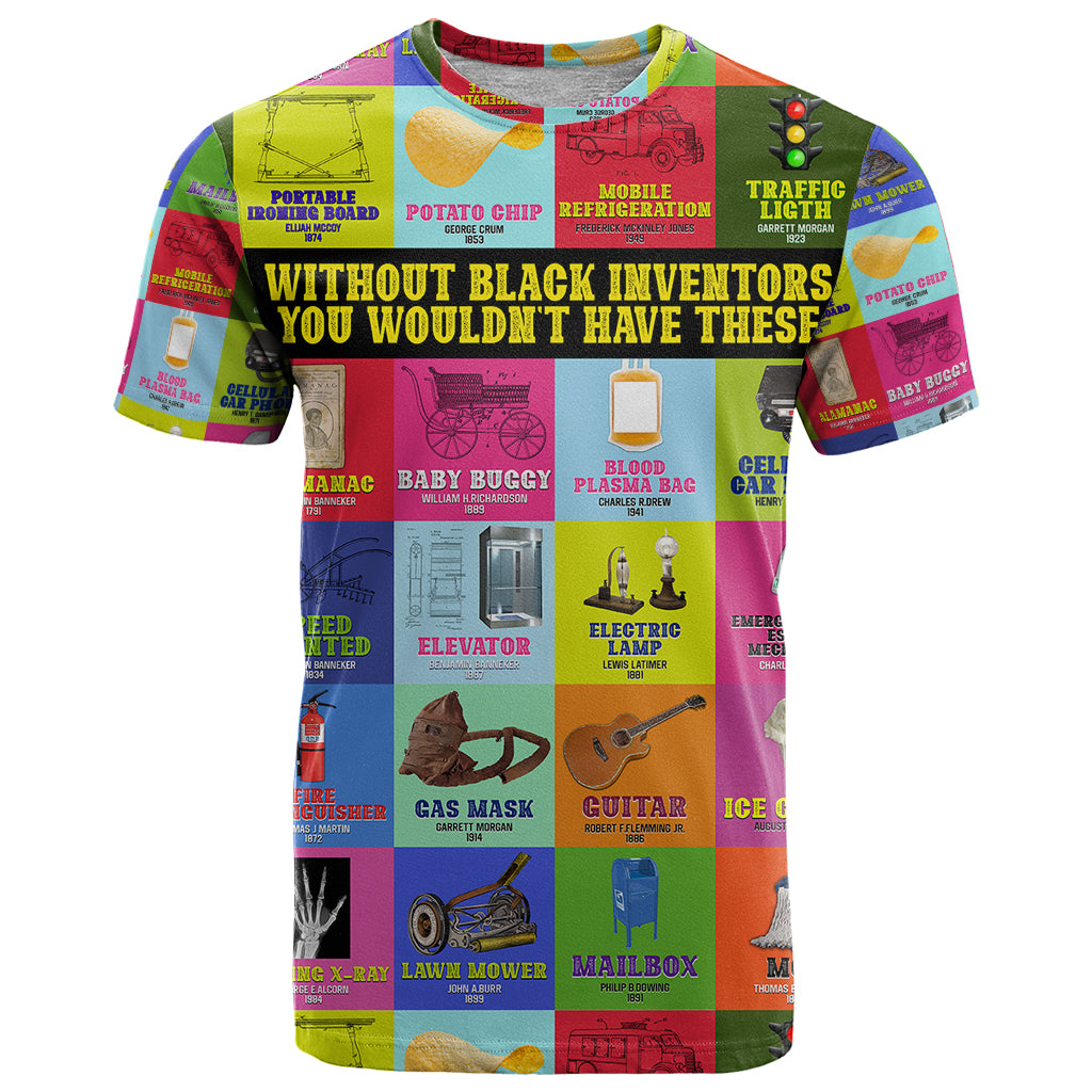 Black Inventions T Shirt African-American Inventors - Wonder Print Shop