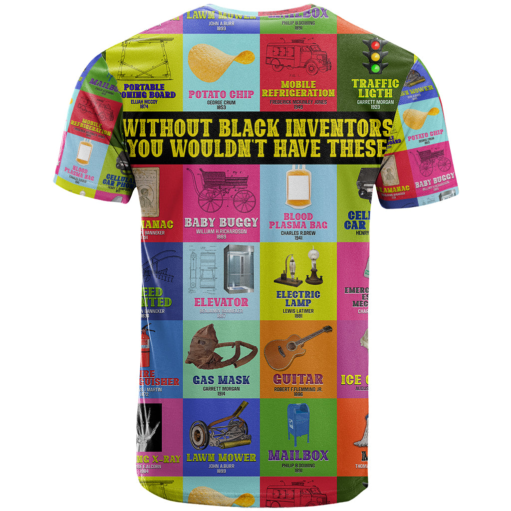 Black Inventions T Shirt African-American Inventors - Wonder Print Shop