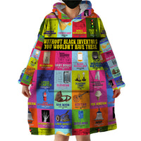 Black Inventions Wearable Blanket Hoodie African-American Inventors - Wonder Print Shop