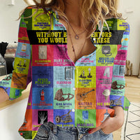 Black Inventions Women Casual Shirt African-American Inventors - Wonder Print Shop