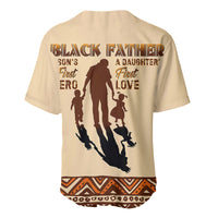 Black Father Baseball Jersey African Father with Son and Daughter - Wonder Print Shop