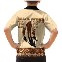 Black Father Family Matching Mermaid Dress and Hawaiian Shirt African Father with Son and Daughter - Wonder Print Shop