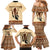 Black Father Family Matching Mermaid Dress and Hawaiian Shirt African Father with Son and Daughter - Wonder Print Shop