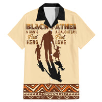 Black Father Family Matching Mermaid Dress and Hawaiian Shirt African Father with Son and Daughter - Wonder Print Shop