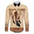 Black Father Family Matching Puletasi Dress and Hawaiian Shirt African Father with Son and Daughter - Wonder Print Shop