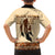 Black Father Family Matching Short Sleeve Bodycon Dress and Hawaiian Shirt African Father with Son and Daughter - Wonder Print Shop