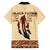 Black Father Family Matching Short Sleeve Bodycon Dress and Hawaiian Shirt African Father with Son and Daughter - Wonder Print Shop