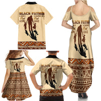Black Father Family Matching Summer Maxi Dress and Hawaiian Shirt African Father with Son and Daughter - Wonder Print Shop