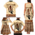 Black Father Family Matching Tank Maxi Dress and Hawaiian Shirt African Father with Son and Daughter - Wonder Print Shop