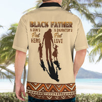 Black Father Hawaiian Shirt African Father with Son and Daughter - Wonder Print Shop