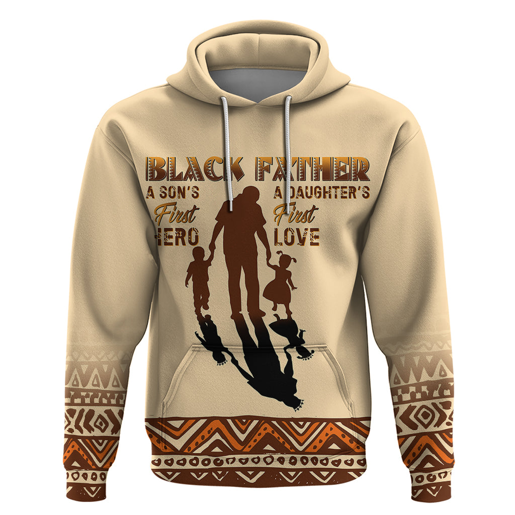 Black Father Hoodie African Father with Son and Daughter - Wonder Print Shop