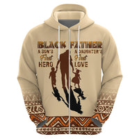 Black Father Hoodie African Father with Son and Daughter - Wonder Print Shop