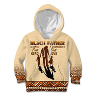 Black Father Kid Hoodie African Father with Son and Daughter - Wonder Print Shop