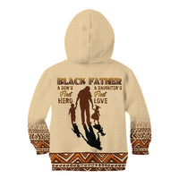 Black Father Kid Hoodie African Father with Son and Daughter - Wonder Print Shop