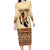 Black Father Long Sleeve Bodycon Dress African Father with Son and Daughter - Wonder Print Shop