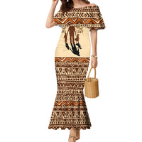 Black Father Mermaid Dress African Father with Son and Daughter - Wonder Print Shop