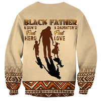 Black Father Sweatshirt African Father with Son and Daughter - Wonder Print Shop