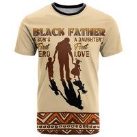 Black Father T Shirt African Father with Son and Daughter - Wonder Print Shop