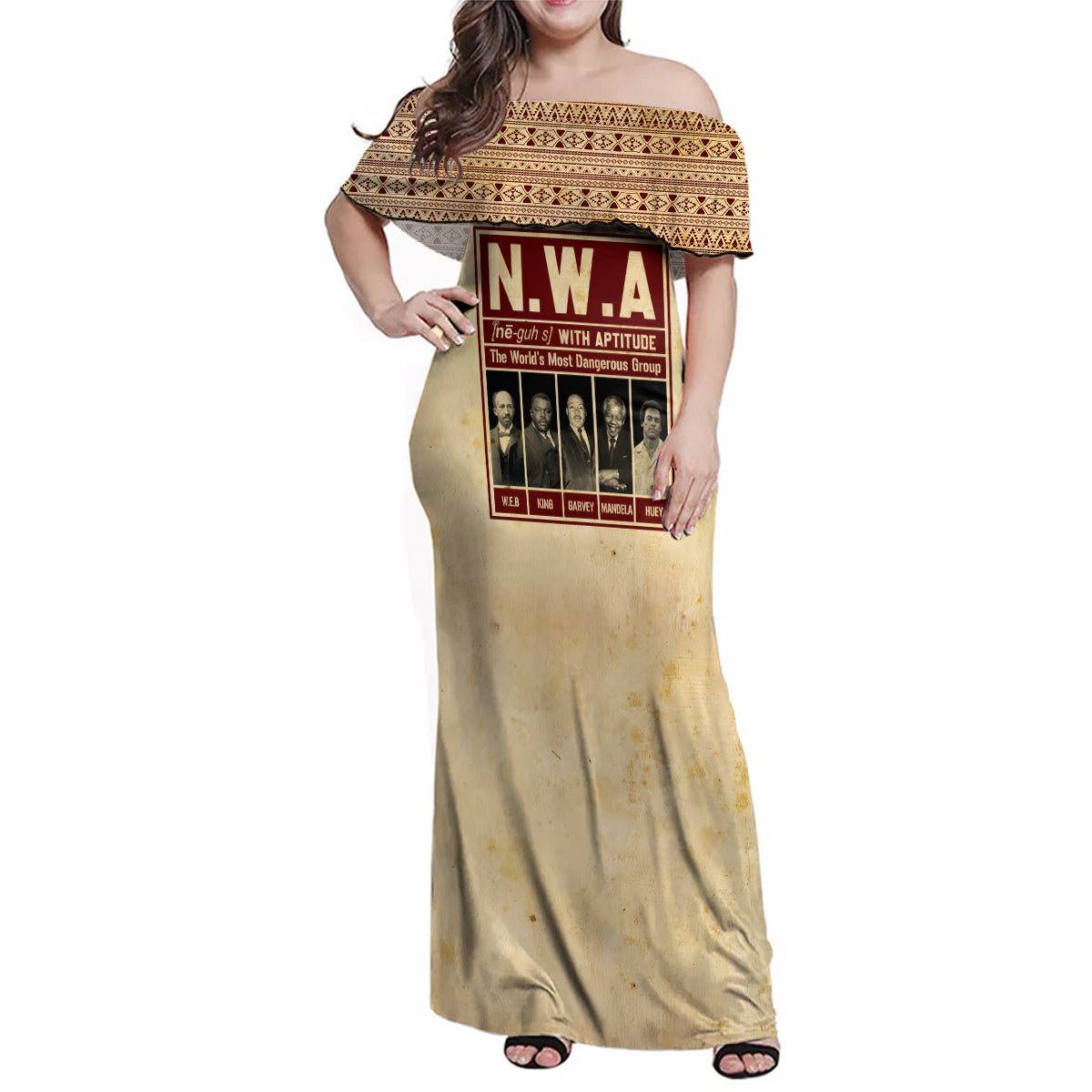 The World's Most Dangerous Group Family Matching Off Shoulder Maxi Dress and Hawaiian Shirt - Wonder Print Shop