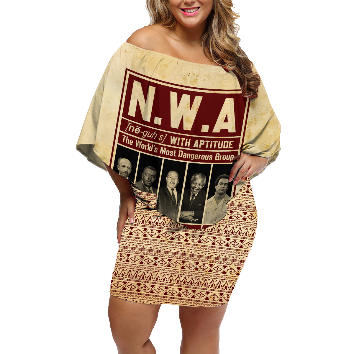 The World's Most Dangerous Group Family Matching Off Shoulder Short Dress and Hawaiian Shirt - Wonder Print Shop
