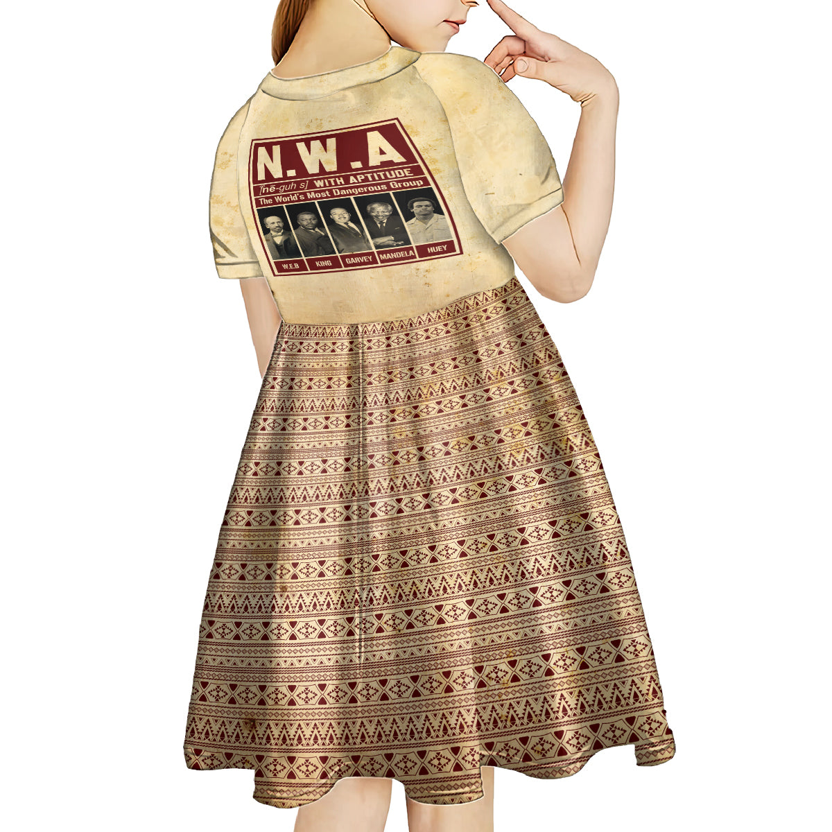 The World's Most Dangerous Group Kid Short Sleeve Dress - Wonder Print Shop