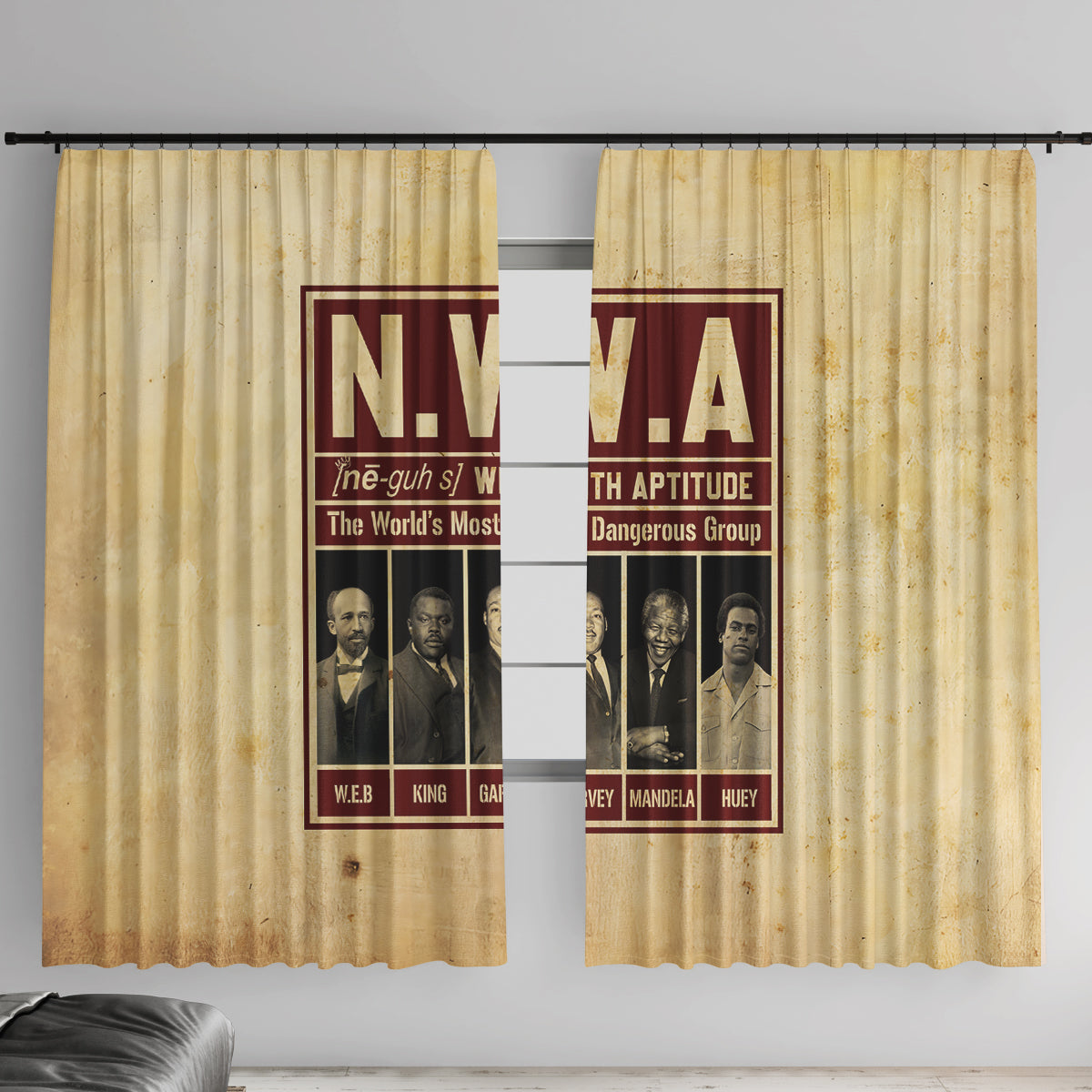 The World's Most Dangerous Group Window Curtain - Wonder Print Shop