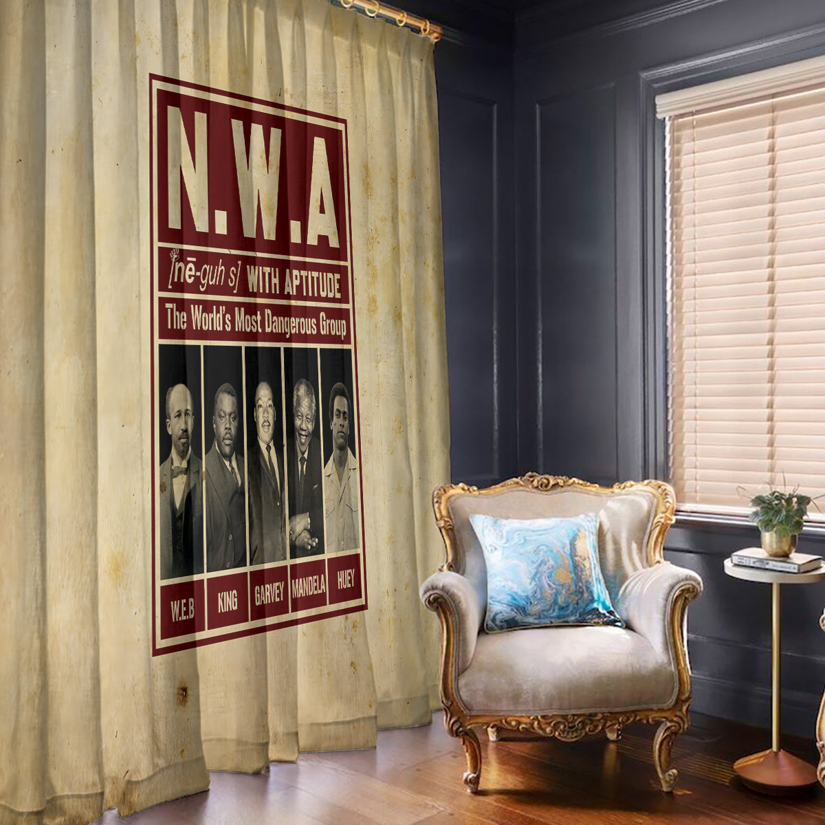 The World's Most Dangerous Group Window Curtain - Wonder Print Shop