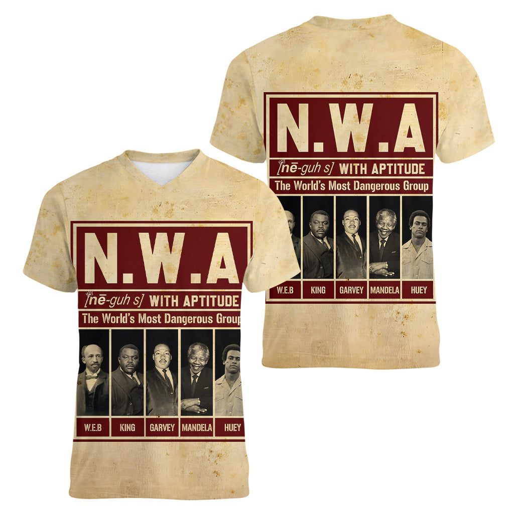 The World's Most Dangerous Group Women V Neck T Shirt - Wonder Print Shop