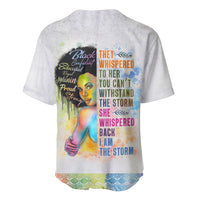Black Girl I Am The Storm Baseball Jersey African American Women - Wonder Print Shop